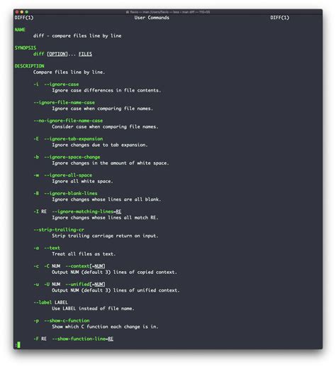 Unix Command Diff Commands 的图像结果