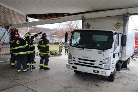 IFD: Awning collapses after hit by delivery truck