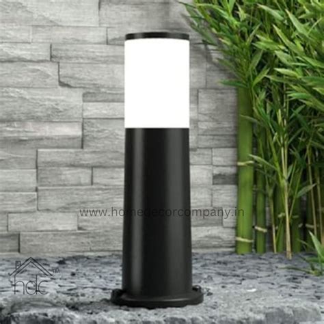 HDC 300mm Mini Bollard Pole Pillar Light Black Waterproof Garden Light
