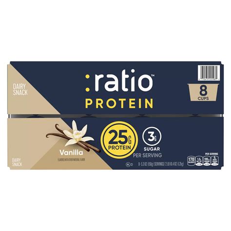 Ratio Protein Vanilla Yogurt, 8 ct./5.3 oz. | BJ's Wholesale Club