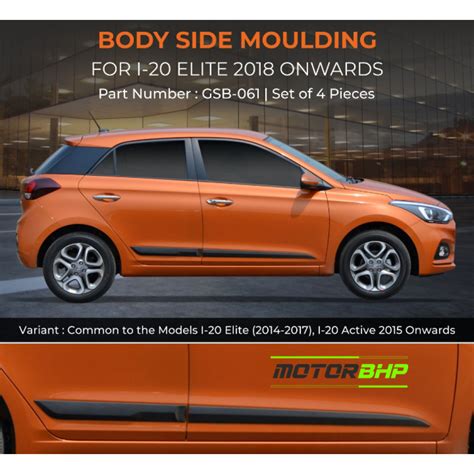 Buy Hyundai i20 Elite Body Side Moulding Car Accessories ...
