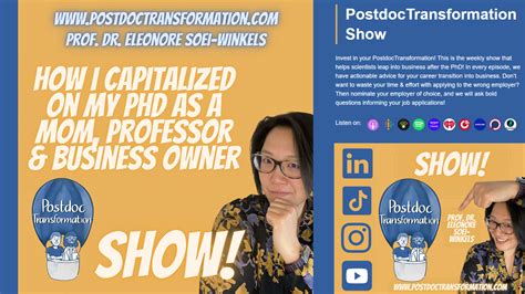 How I capitalized on my PhD as a mom, professor & business owner ...