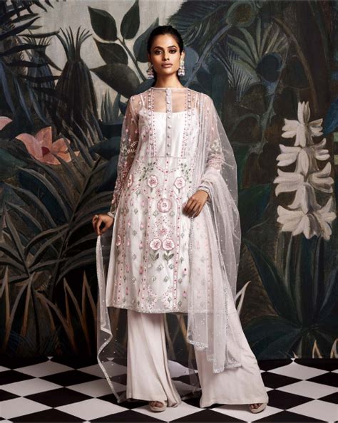 Buy Hailey Light Brown Kurta Kurta Set - Falguni Shane Peacock