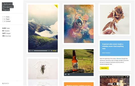 clipboard v2 3 pinterest inspired wordpress theme