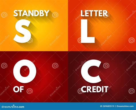 SLOC Standby Letter of Credit - Legal Document that Guarantees a Bank S ...