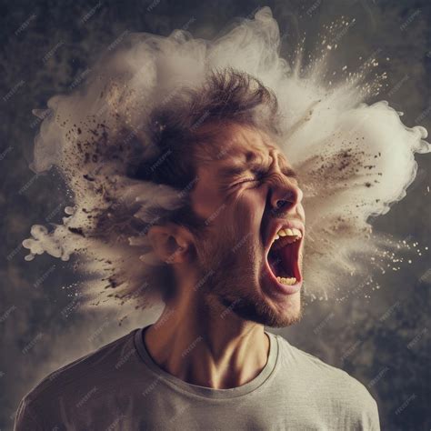 Premium Photo | Angry facial expression visual photo album full of ...