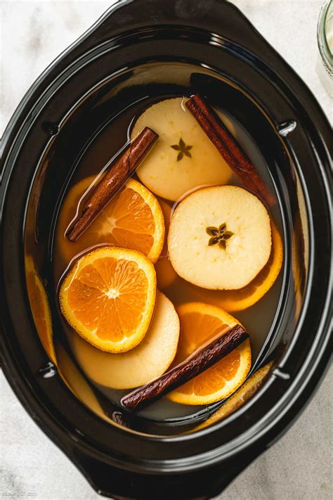 Slow Cooker Spiced Apple Cider Recipe with Orange – Apple Cider Recipe ...