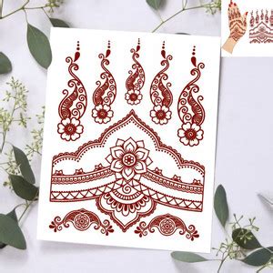 Vanvati Mandala Henna Mehndi Temporary Tattoo For Male And Female ...