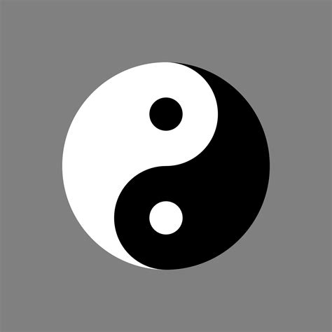 yin yang símbolo, Tai chi firmar icono en plano estilo diseño aislado en blanco antecedentes ...