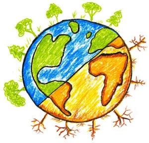Hand drawn earth sticker poster|save earth|save nature|globar warming ...
