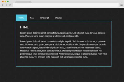 Image result for CSS Tab Style Div