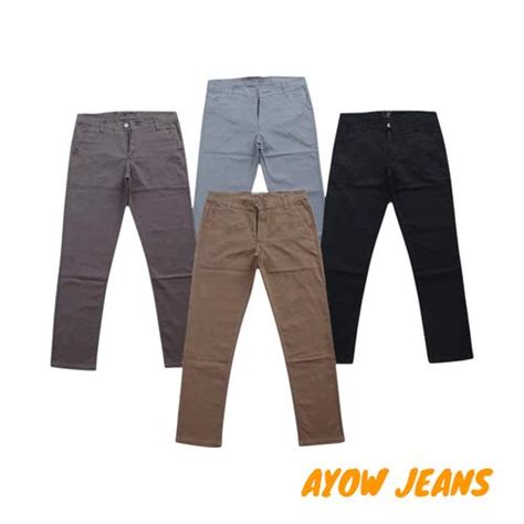 Jual (CHINO STANDARD PANJANG) Celana Chino/Cinos Standard Pria dan ...