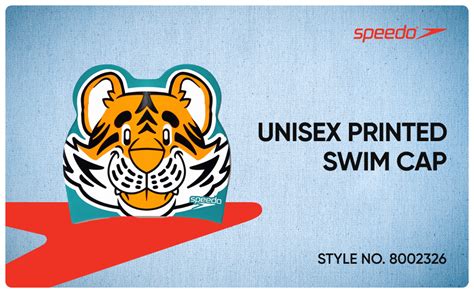 Buy Speedo Unisex Kids Tiger Print Swim Cap for Tots - Boys and Girls ...