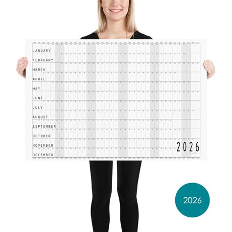 Giant Wall Planner 2026, Extra Large Wall Calendar, Minimalist Year ...