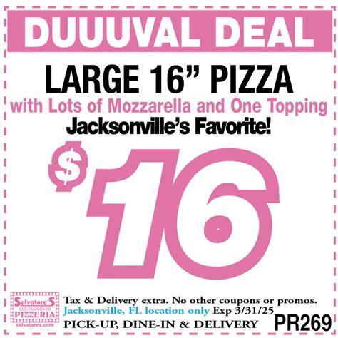 $3 Off Salvatore's Pizzeria Coupons & Deals (Mar 2025)