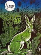Image result for Woodblock Rabbit Print