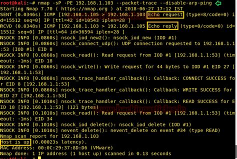 Understanding Nmap Packet Trace