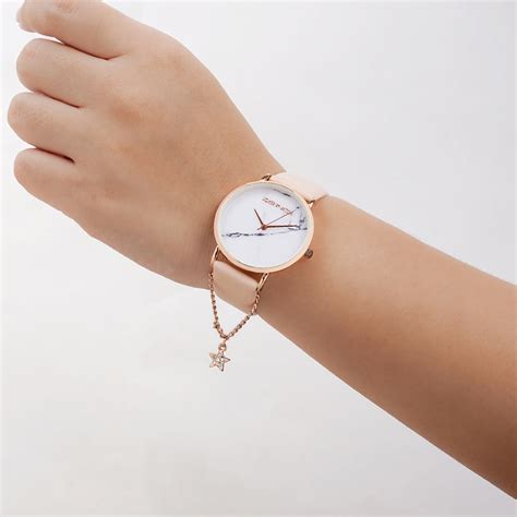 Joker & Witch Pink Starry Night Watch & Charm Set For Women