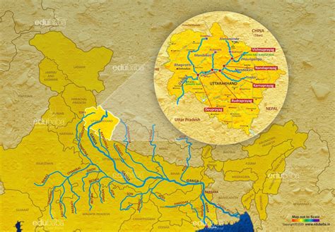 Ganga River System | India map, River, Geography map