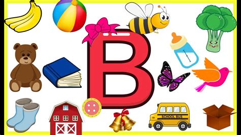 Letter B-Things that begins with alphabet B-words starts with B-Objects that starts with letter B