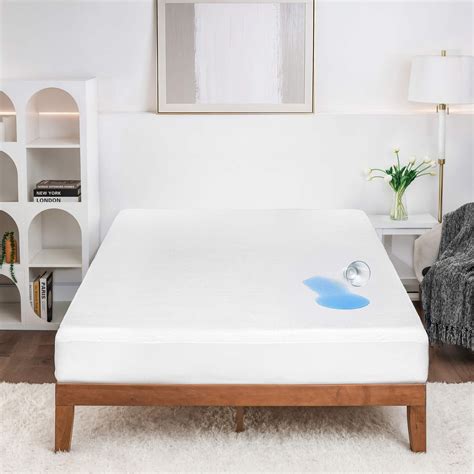 Lammaloe Twin Mattress Protector Waterproof, Cotton Terry Bed Cover ...