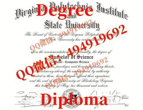 海外定制文凭服务Virginia Tech毕业证#q微494919692留服认证书 Virginia Tech成绩单本科学位证#可查留信认证 ...