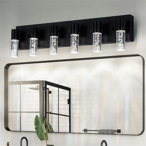 Vanity Bathroom Lights Black at Violet Charette blog