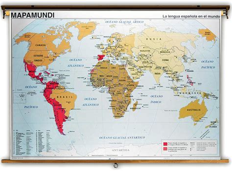 Free printable map of spanish speaking world, Download Free printable ...
