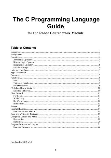 C Programming Language Reference 的图像结果