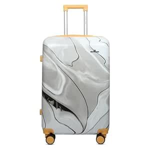 Buy Growmore Cabin Suitcase | 20-Inch (55 cm) Marble Print Trolley Bag ...