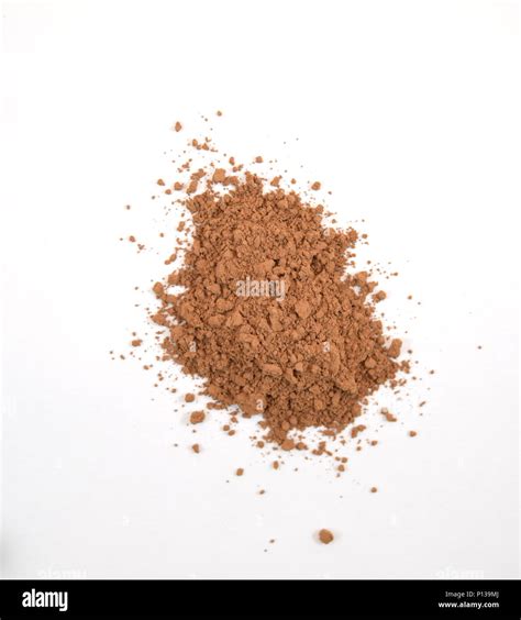 Brown cocoa powder unsweetened, finely ground, isolated Stock Photo - Alamy