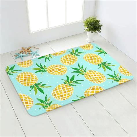 Home Floor Mat Fruits Printed Kitchen Rug Door Mats Kitchen Carpets ...