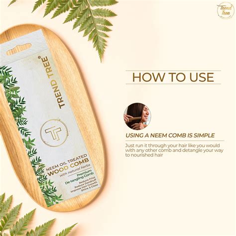 Pure Neem Wood Detangling Comb