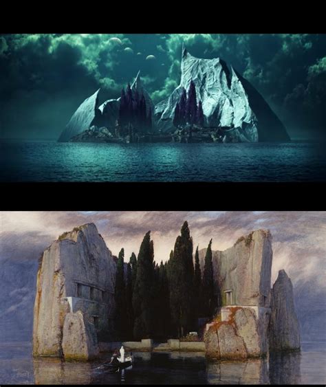 Possible reference to the famous painting Isle of the Dead by Arnold Böcklin in the Witch Queen ...