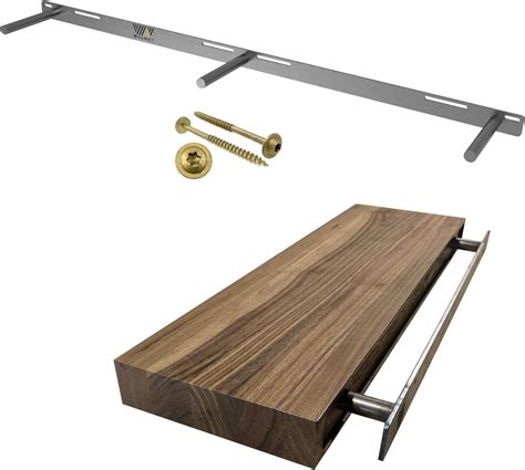 Amazon.com: Walnut Wood Works Slimline 12” Floating Shelf Bracket, 150 ...
