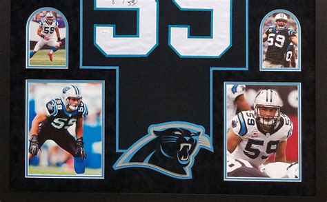Luke Kuechly Autographed Framed Panthers Black Jersey - The Stadium Studio