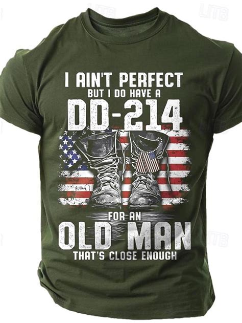 Homme Drapeau Américain Imprimé Lettre T-shirt 100% Coton Manche Courte ...