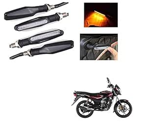 AUTOADDICT Auto Addict Bike indicator LED lights yellow color (Sleek ...