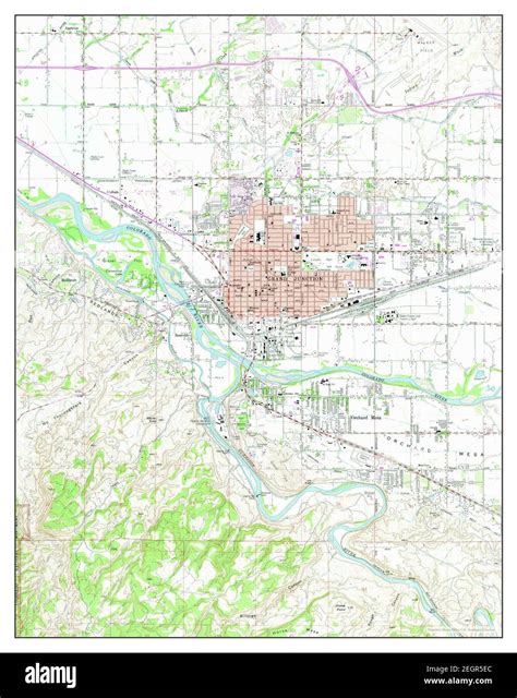 Map Of Colorado Grand Junction Colorado Recreation Wall Map By