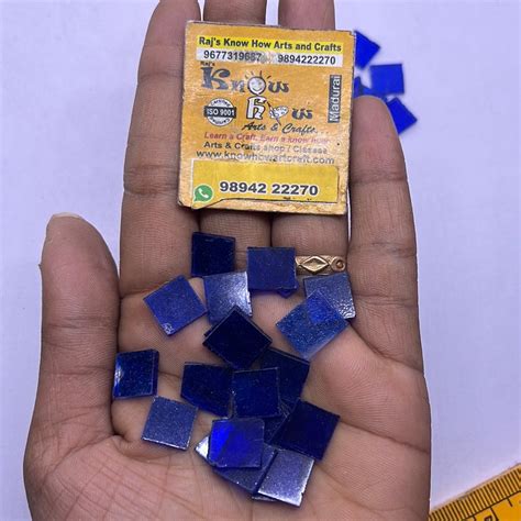 Stained glass mosaic Square 50g in a pack – KnowHowArtCraft