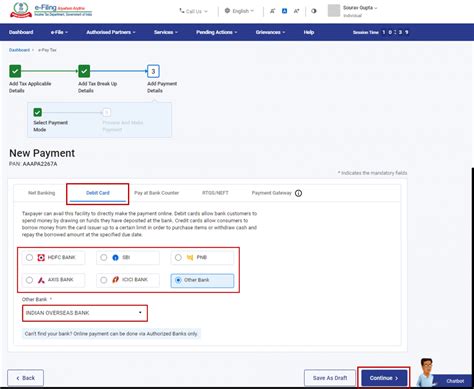 Challan Form (CRN) service User Manual is made available to all the users
