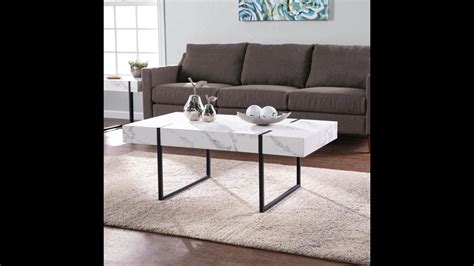 Bianca Modern Faux Marble Cocktail Table - Transitional - Coffee Tables ...