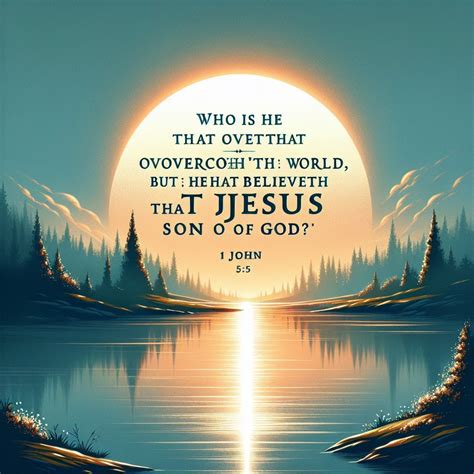 What does 1 John 5:5 mean? | Bible Art