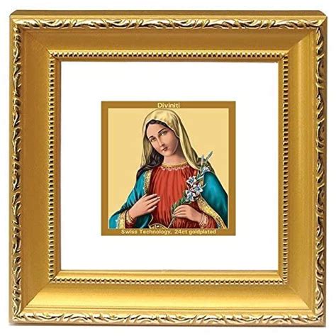 Buy Diviniti 24ct. Gold Plated Mother Mary Photo Frame (DG-1B) (10X10 ...