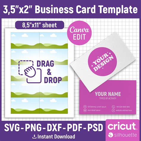 Business Card Template Dimensions 的图像结果