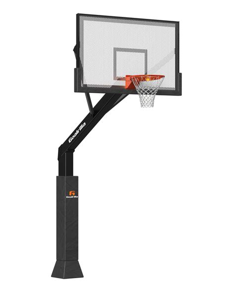 Goalrilla Basketball In Ground Fixed Height Hoops – Perforated Steel