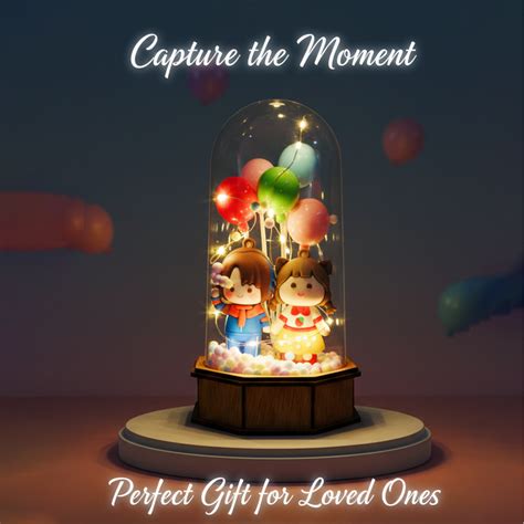 Cute Little Kids with Balloons & Lights Inside a Jar – Kids Bestie