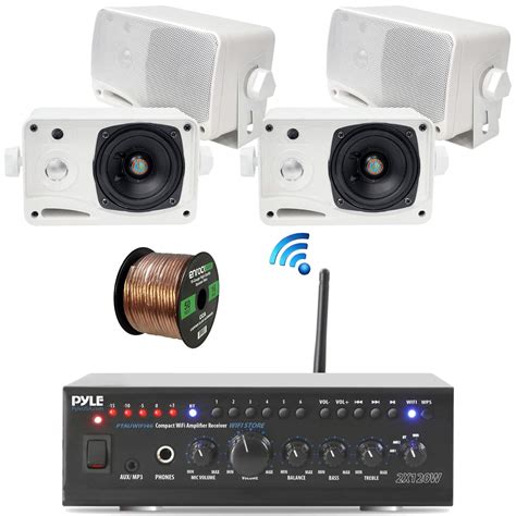 Buy Pyle WiFi Bluetooth Stereo Amplifier 240-Watt Home Theatre Receiver ...