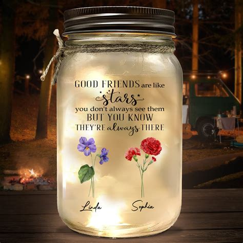 Friends Like Stars - Personalized Custom Mason Jar Light – Wrappiness Gifts