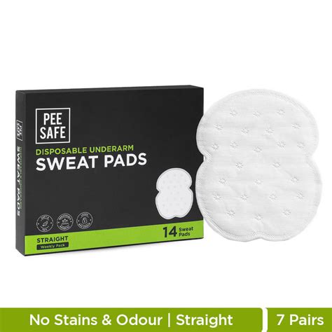 Buy Pee Safe Disposable Underarm Sweat Pads (Straight) For Men & Women ...